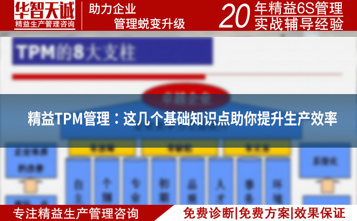 精益TPM管理：這幾個(gè)基礎(chǔ)知識(shí)點(diǎn)助你提升生產(chǎn)效率